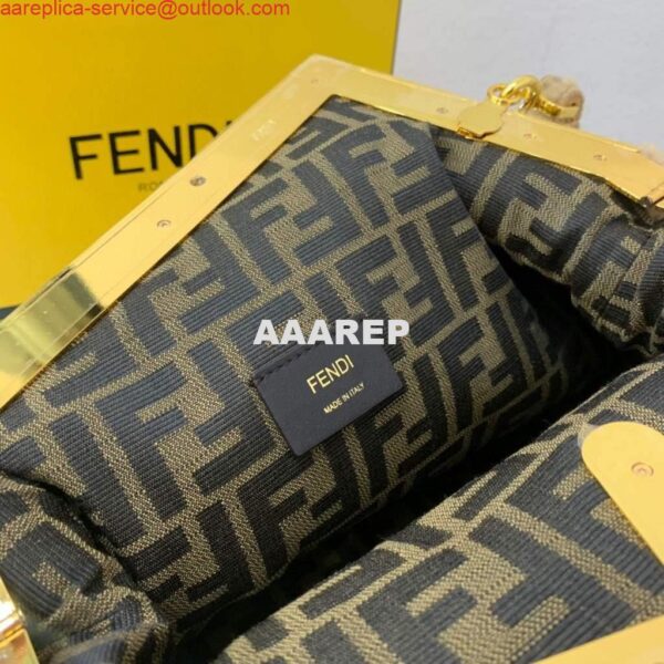 Replica Fendi First Medium Sheepskin Bag 8BP127 Apricot 8