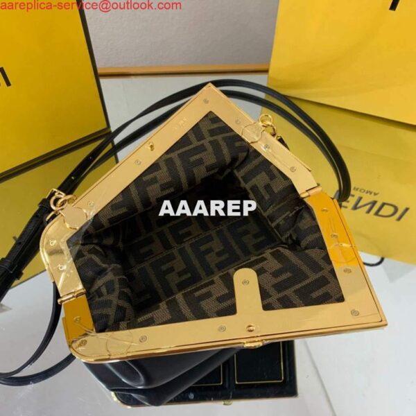 Replica Fendi FIRST Small Bag 8BP129 Black Leather 7