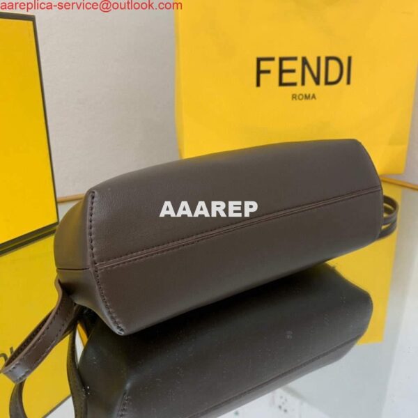 Replica Fendi FIRST Small Bag 8BP129 Dark Brown Leather 10