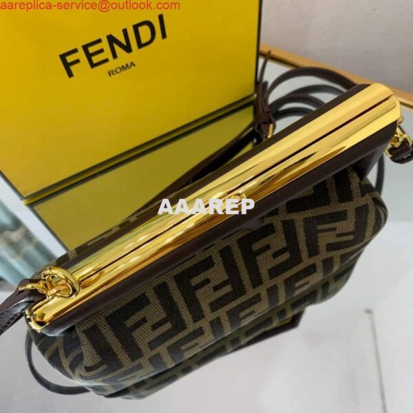 Replica Fendi FIRST Small Bag 8BP129 Dark Green FF 6