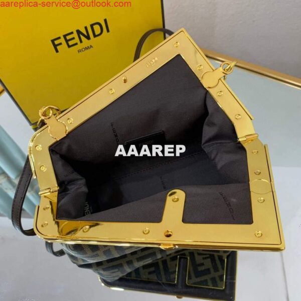 Replica Fendi FIRST Small Bag 8BP129 Dark Green FF 7