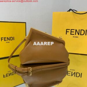 Replica Fendi FIRST Small Bag 8BP129 Leather Brown