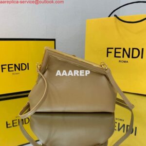 Replica Fendi FIRST Small Bag Apricot Leather 8BP129