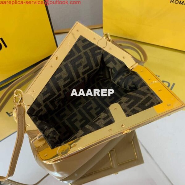 Replica Fendi FIRST Small Bag Apricot Leather 8BP129 7