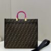 Replica Fendi Sunshine Medium Tote Shoulder Bag 8BH386 Versace FF Logo 2