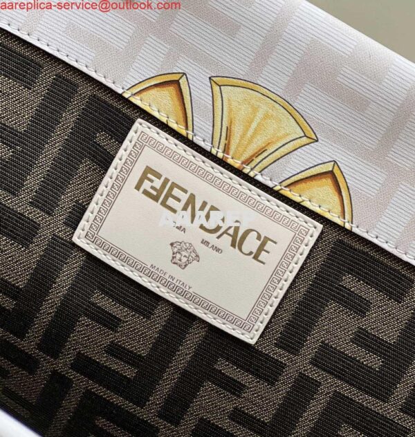 Replica Fendi Sunshine Medium Tote Shoulder Bag 8BH386 Versace FF Logo 8