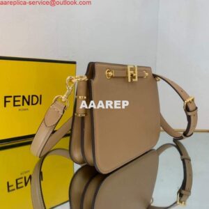 Replica Fendi Touch Beige leather Bag 8BT349