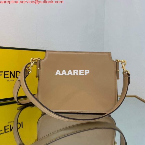 Replica Fendi Touch Beige leather Bag 8BT349 4