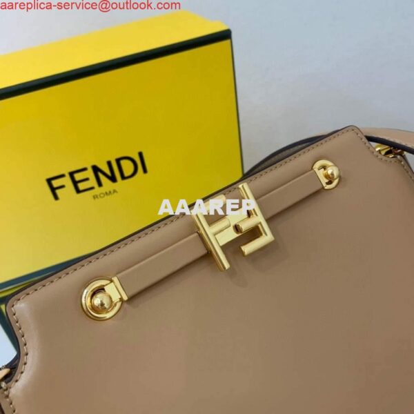 Replica Fendi Touch Beige leather Bag 8BT349 6