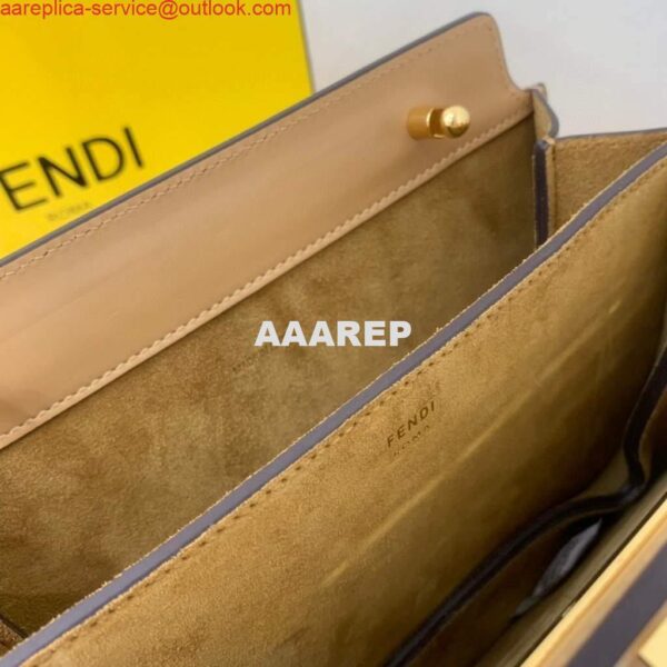 Replica Fendi Touch Beige leather Bag 8BT349 8