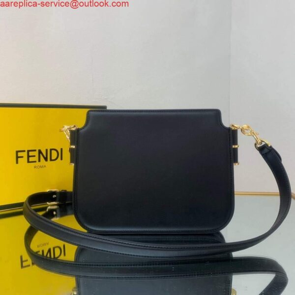 Replica Fendi Touch Black leather Bag 8BT349 3