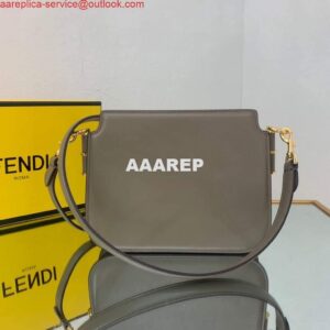 Replica Fendi Touch Grey leather Bag 8BT349 2