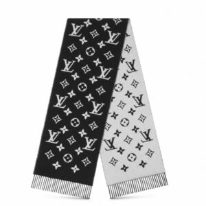 Replica Louis Vuitton Black Daily LV Scarf M76701