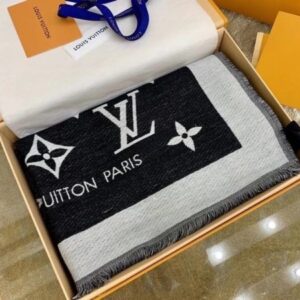 Replica Louis Vuitton Black Miss LV Stole M76168 2