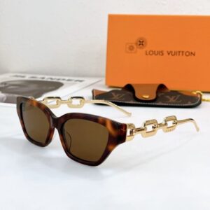 Replica Louis Vuitton Tortoise LV Edge Sunglasses Z1474E 2