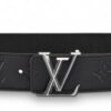 Replica Louis Vuitton LV Pyramide Glitter 40MM Belt Damier Leather M0504V 2