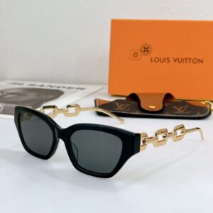 Replica Louis Vuitton Black LV Edge Sunglasses Z1473E 2