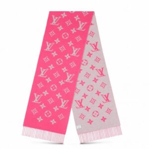 Replica Louis Vuitton Pink Daily LV Scarf M76699