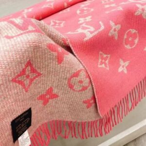 Replica Louis Vuitton Pink Daily LV Scarf M76699 2