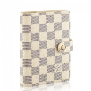 Replica Louis Vuitton Small Ring Agenda Cover Damier Azur R20706