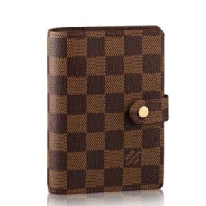 Replica Louis Vuitton Small Ring Agenda Cover Damier Ebene R20700 BLV1128