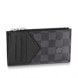 Replica Louis Vuitton Coin Card Holder Damier Graphite N64038