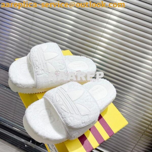 Replica adidas x Gucci Men Female GG platform sandal 702398 31