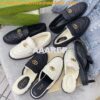 Replica Gucci Aria Slipper With Double G 670400 Black Chevron Matelass 2