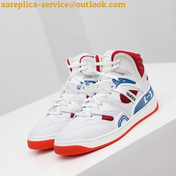 Replica Gucci Basket Sneaker Men Female 665688 T01 8