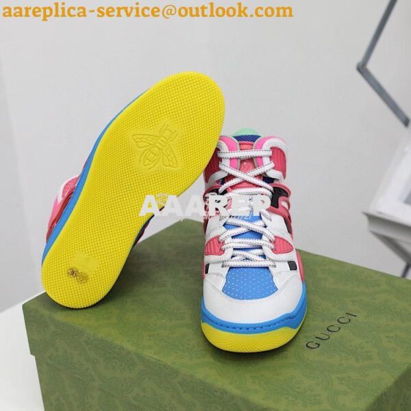 Replica Gucci Basket Sneaker Men Female 665688 T04 12