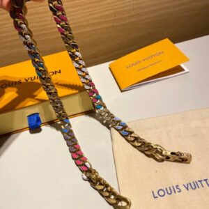 Replica LV MP2772 Louis Vuitton Chain Links Patches Necklace