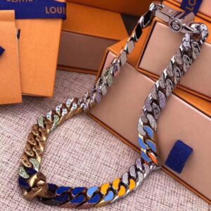 Replica LV Chain Links Patches Necklace Louis Vuitton M68259 2