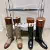 Replica Gucci Knee-high Boot With Harness 674670 Black Leather