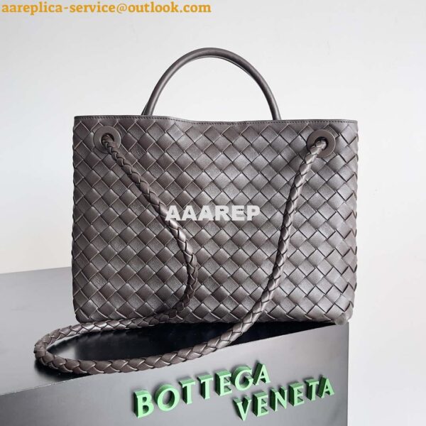 Replica Bottega Veneta BV 743572 Medium Andiamo Drak Brown 4