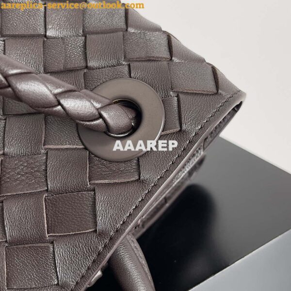 Replica Bottega Veneta BV 743572 Medium Andiamo Drak Brown 10