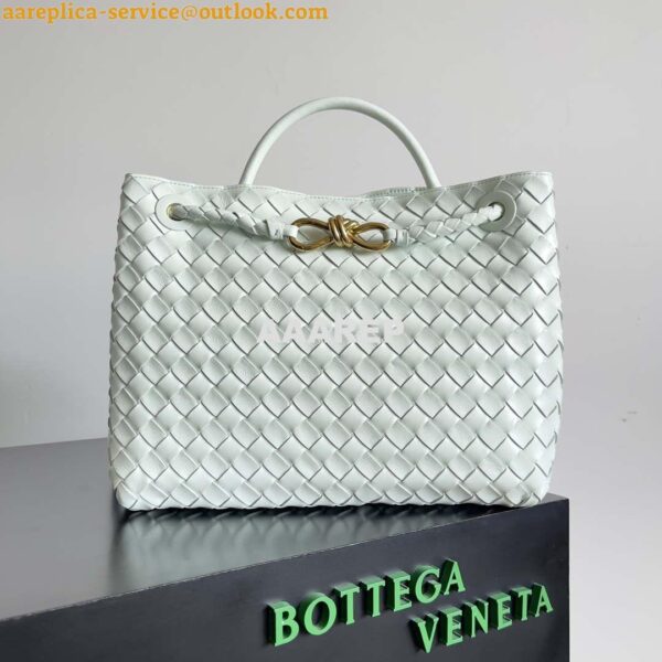 Replica Bottega Veneta BV 743572 Medium Andiamo Glacier blue 3