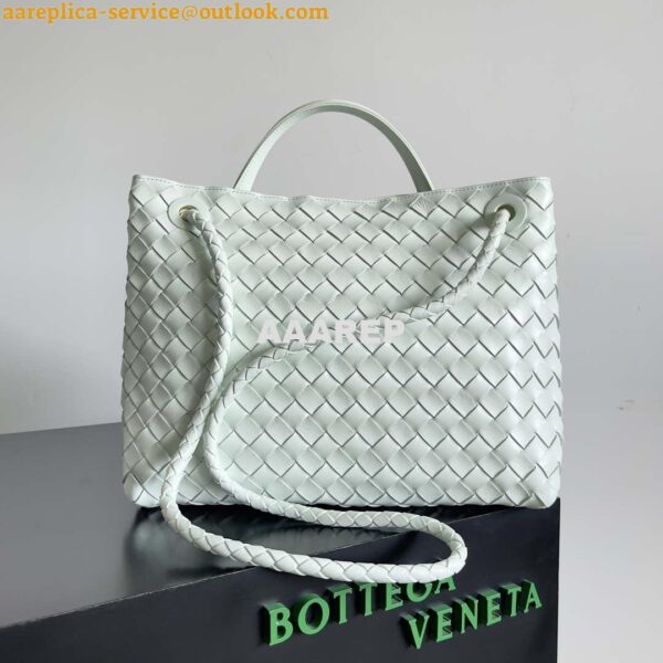 Replica Bottega Veneta BV 743572 Medium Andiamo Glacier blue 4