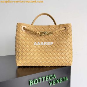 Replica Bottega Veneta BV 743572 Medium Andiamo Light Brown