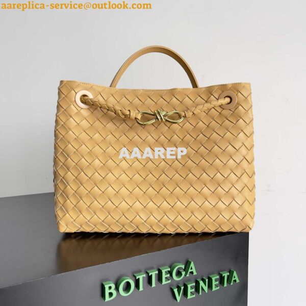 Replica Bottega Veneta BV 743572 Medium Andiamo Light Brown 3