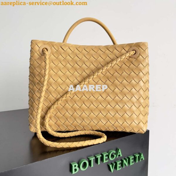 Replica Bottega Veneta BV 743572 Medium Andiamo Light Brown 4