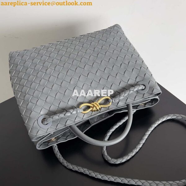 Replica Bottega Veneta BV 743572 Medium Andiamo Light Gray 7