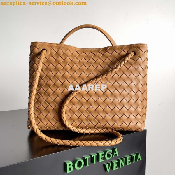 Replica Bottega Veneta BV 743572 Medium Andiamo Tan 4