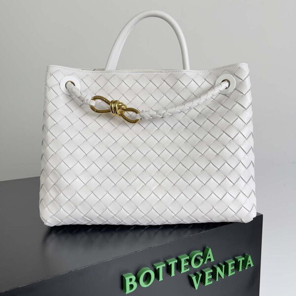 Replica Bottega Veneta BV 743572 Medium Andiamo White 3