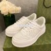 Replica Gucci Men Female GG Embossed Sneaker 670408 White Beige 2