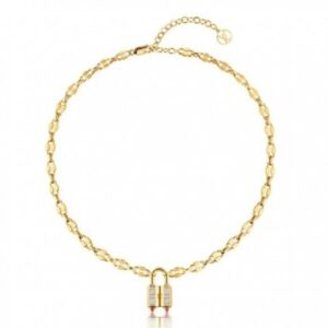 Replica Louis Vuitton Lock Me Strass Supple Necklace M62802