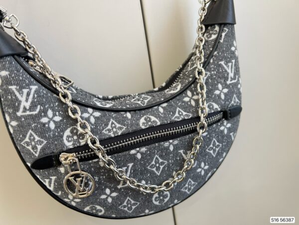 Replica Louis Vuitton LOOP Bag Monogram Jacquard Denim M21752 6