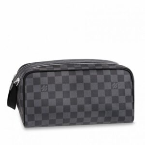 Replica Louis Vuitton Dopp Kit Toilet Pouch Damier Graphite N40127