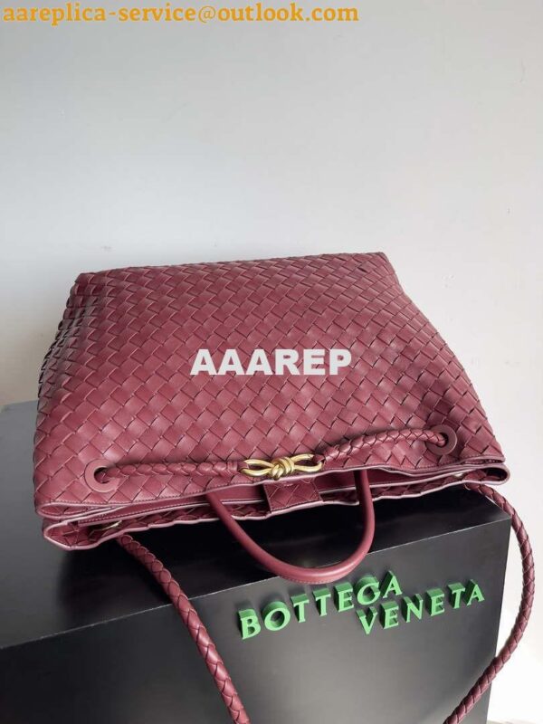 Replica Bottega Veneta BV 743575 Large Andiamo Wine Red 5