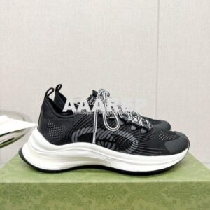 Replica Gucci Men Female Run sneaker 680893 Black White