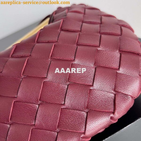 Replica Bottega Veneta BV 744267 Mini Sardine Wine Red 7